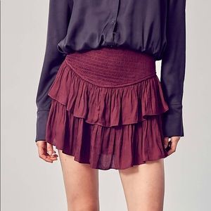 Mustard Seed Smocked Ruffle Skirt